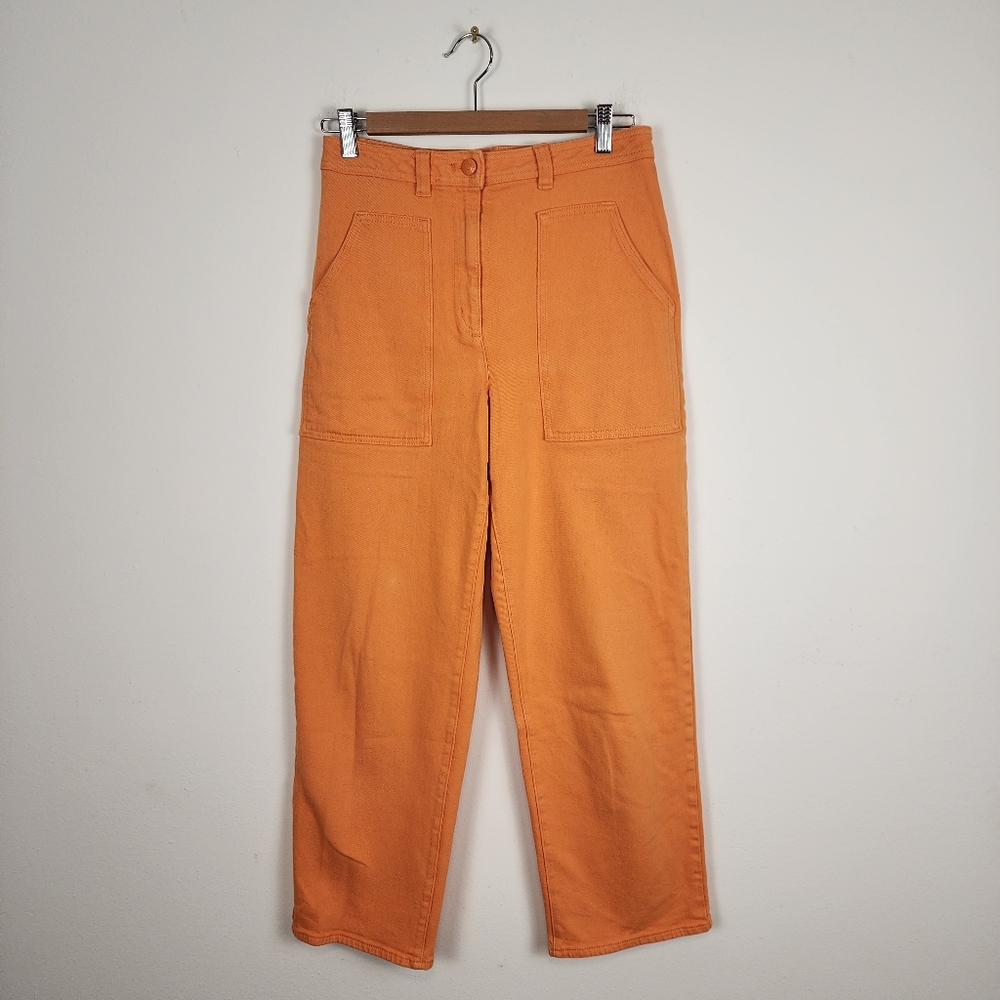 Wilfred Orange Straight-Leg Pants